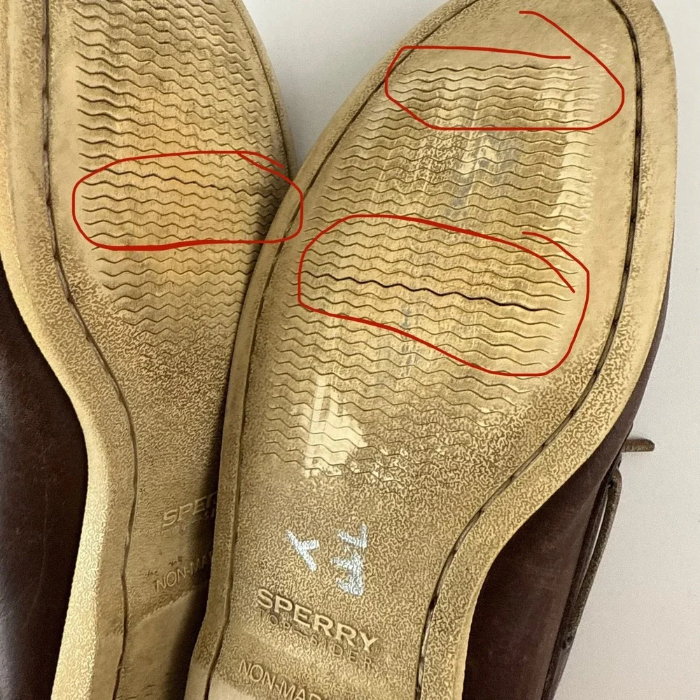 Sperry Top-Sider Mens Authentic Original Boat Shoes Brown Leather 0195115 9.5M